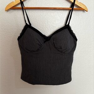 No Boundaries Dark Grey Crop